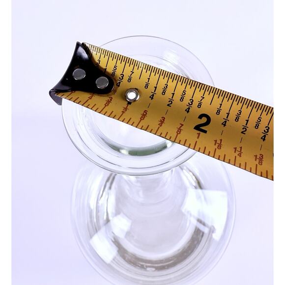 Vintage Wine Decanter 12” Clear Glass Carafe Vase Thick Base MCM Shapely - Picture 14 of 14